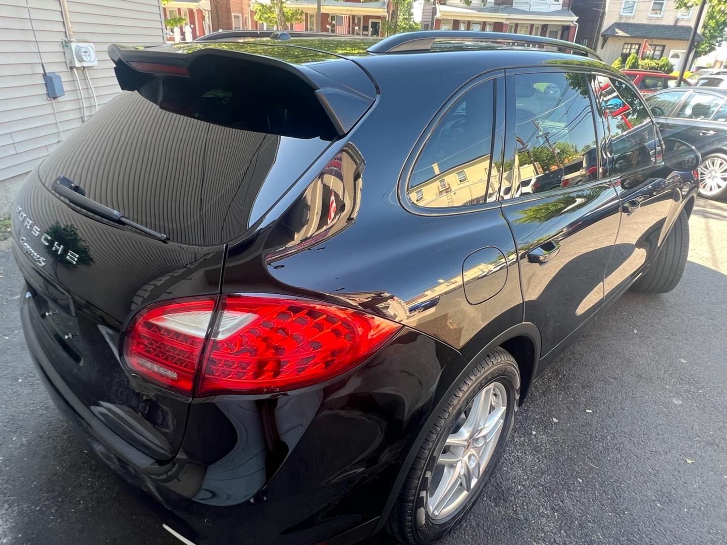 2014 BLACK /Black Leather Porsche Cayenne s (WP1AB2A20EL) with an 4.8L V8 DOHC 32V engine, 8 Speed Automatic transmission, located at 1018 Brunswick Ave, Trenton, NJ, 08638, (609) 989-0900, 40.240086, -74.748085 - This Porsche Cayenne is a super clean,well maintained black beauty! Always serviced and needs nothing. Please call Anthony to set up an appt. 609-273-5100 - Photo#10